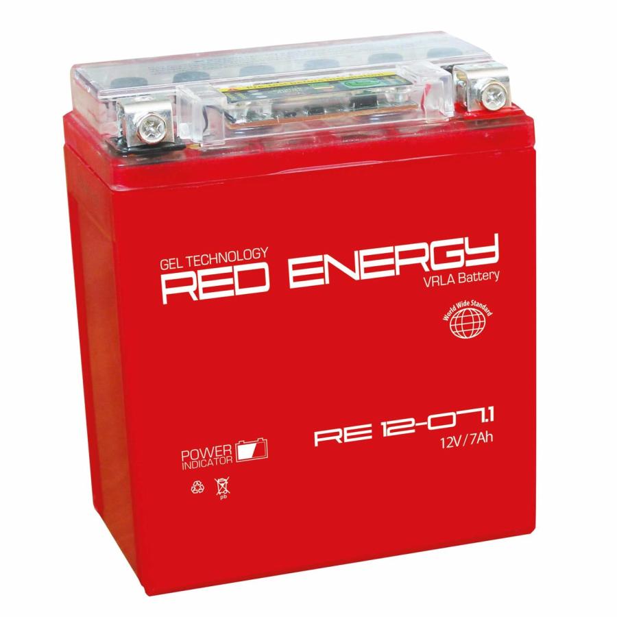 батарея Red Energy RE 1207.1 (YTX7L-BS) (RE 1207.1)                                 7ah 12V - купить в Нижнем Новгороде